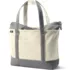 Canvas Commuter Zip Top Pocket Tote , Front