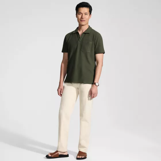 Men's Short Sleeve Honeycomb Johnny Polo - primary