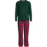 Men's Tall Long Sleeve Tee and Flannel Pant Sleep Set, Front
