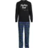 Men's Long Sleeve Tee and Flannel Pant Sleep Set, Front