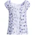 Women's Sleeveless Lightweight Jersey Pintuck Button Front Blouse, Front