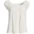 Women's Sleeveless Lightweight Jersey Pintuck Button Front Blouse, Front