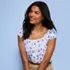 Women's Sleeveless Lightweight Jersey Pintuck Button Front Blouse, alternative image