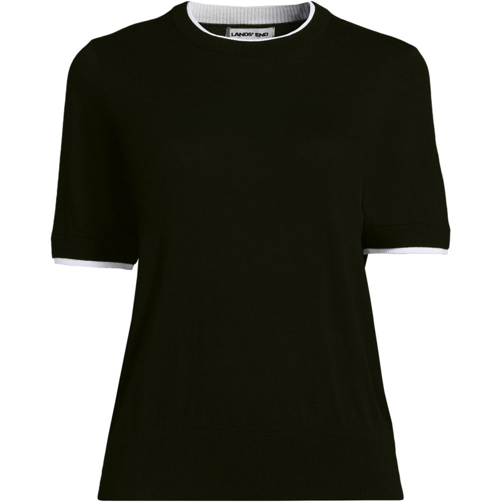 Women's Drifter Lite Double Trim Tee Sweater | Lands' End