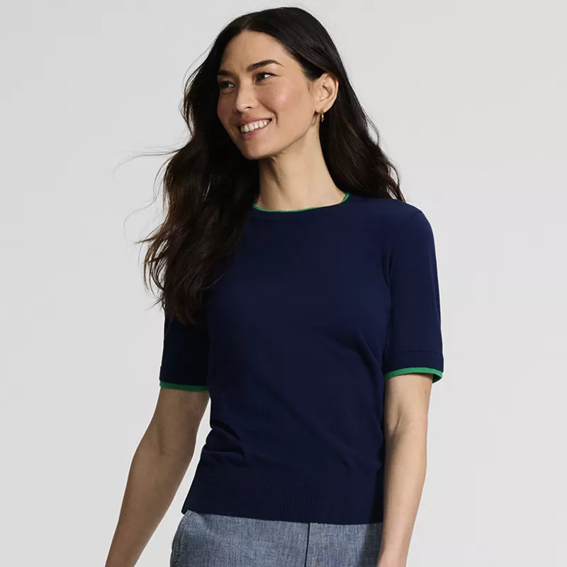 Women's Drifter Lite Double Trim Tee Sweater, alternative image