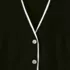 Women's Double Trim Cotton V-neck Cardigan Sweater, alternative image