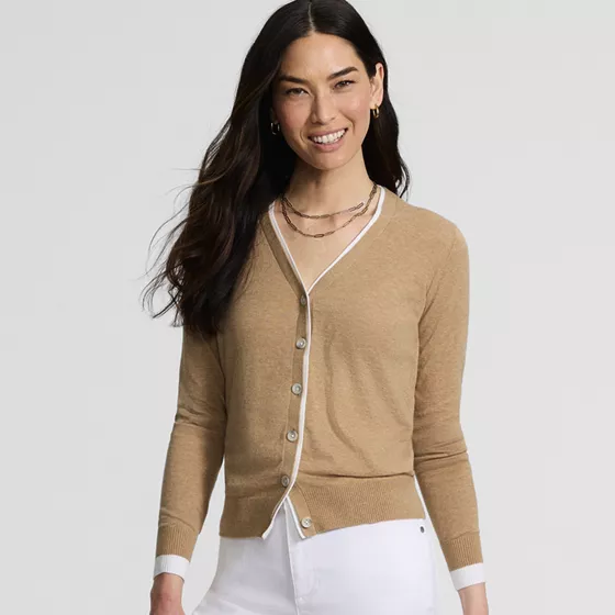 Women's Drifter Lite Double Trim Cardigan Sweater - primary