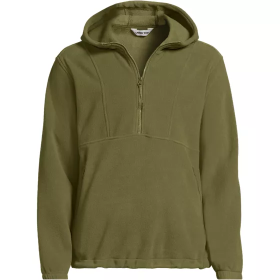 Men's Tall Anyweather RainDefense Hooded Half Zip Fleece Pullover - primary