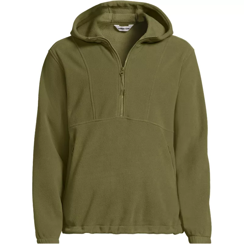 Men's Anyweather RainDefense Hooded Half Zip Fleece Pullover, Front