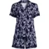 Women's Cooling 2 Piece Pajama Set - Short Sleeve Top and Shorts, Front