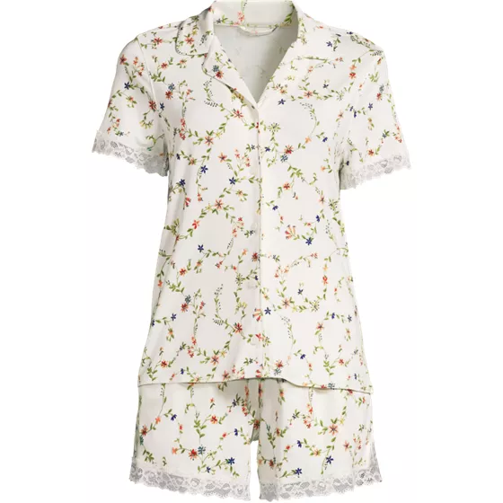 Women's Cooling 2 Piece Pajama Set - Short Sleeve Top and Shorts - primary