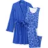 Women's Cooling 3 Piece Pajama Set - Tank Crop and Robe, Front