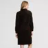Women's Petite Wide Wale Corduroy Popover Shirt Dress, Back