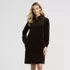 Women's Petite Wide Wale Corduroy Popover Shirt Dress, Front
