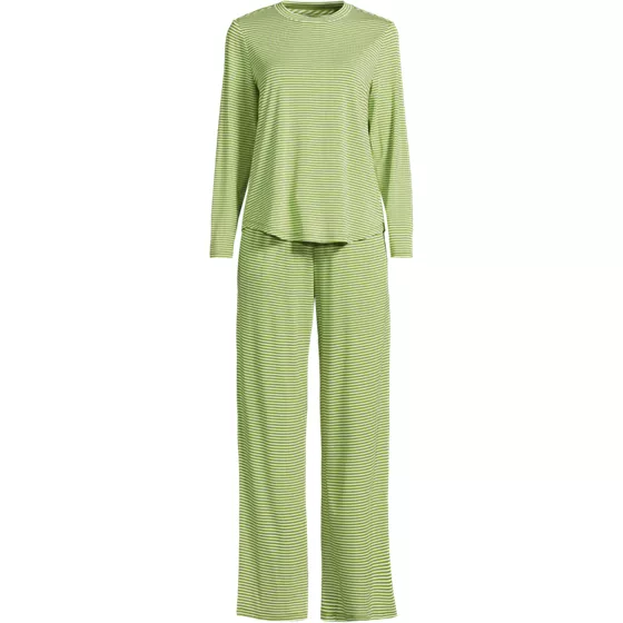 Women's Cooling 2 Piece Pajama Set - Long Sleeve Top and Pants - primary