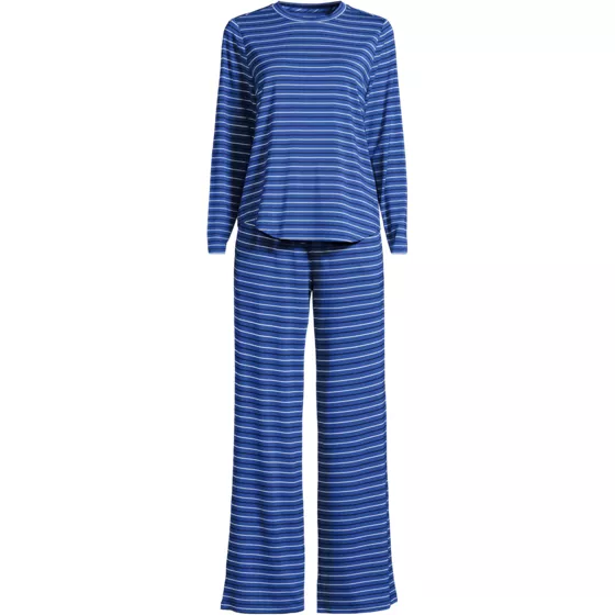 Women's Cooling 2 Piece Pajama Set - Long Sleeve Top and Pants - primary