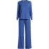 Women's Cooling 2 Piece Pajama Set - Long Sleeve Top and Pants, Front