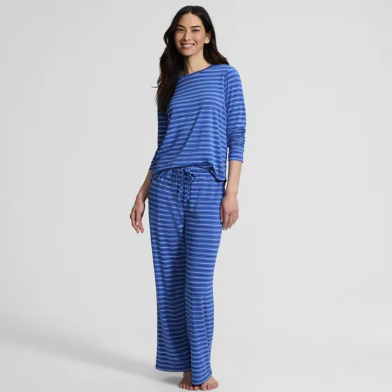 Women's Cooling 2 Piece Pajama Set - Long Sleeve Top and Pants - primary