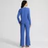 Women's Cooling 2 Piece Pajama Set - Long Sleeve Top and Pants, Back