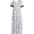 Women's Cooling Short Sleeve Scoop Neck Mid Calf Nightgown, Front