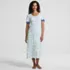 Women's Cooling Short Sleeve Scoop Neck Mid Calf Nightgown, Front