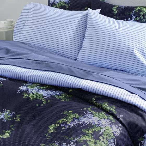 700 Thread Count Sateen Cotton No Iron Duvet Bed Cover and Sham - primary