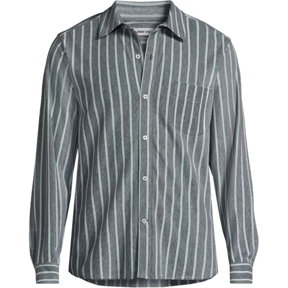 Men's Long Sleeve Knit Button Down Shirt - primary