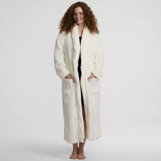 Women's Cozy Cable Robe - primary