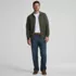 Men's Long Sleeve Fine Gauge Cotton Pointelle Argyle Cardigan, alternative image