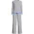 Women's Comfort Rib 2 Piece Pajama Set - Long Sleeve Top and Pants, Front