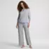 Women's Comfort Rib 2 Piece Pajama Set - Long Sleeve Top and Pants, alternative image
