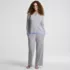 Women's Comfort Rib 2 Piece Pajama Set - Long Sleeve Top and Pants, Front