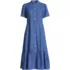 Women's Light Weight Denim Tiered Midi Dress, alternative image