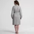 Women's Quilted Knee Length Robe, Back