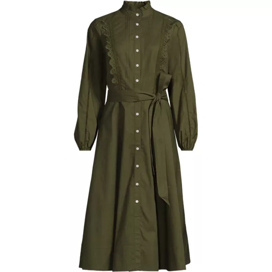 Women's Plus Size Perfect Button Front Shirt Dress - primary