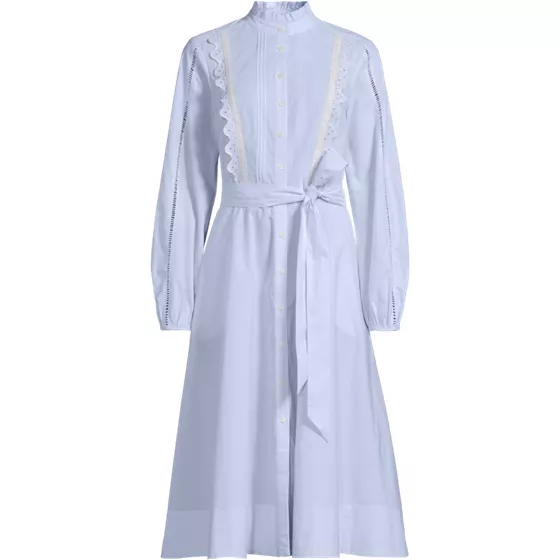 Women's Perfect Button Front Shirt Dress - primary