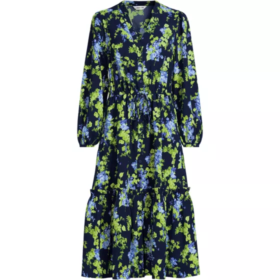 Women's Plus Size Bracelet Button Front Midi Dress - primary