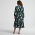 Women's Bracelet Button Front Midi Dress, Back