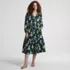 Women's Bracelet Button Front Midi Dress, Front