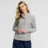 Women's Poplin Ruffle Collar Shirt, Front