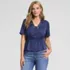 Women's Silky Lace Blouse, Front
