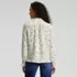Women's Creaseless Button Front Blouse with Tie, Back