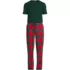 Men's Short Sleeve Knit Jersey Pajama Set, Front