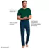 Men's Short Sleeve Knit Jersey Pajama Set, alternative image