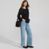 Women's Creaseless Smocked Peplum Top, alternative image