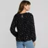 Women's Creaseless Smocked Peplum Top, Back