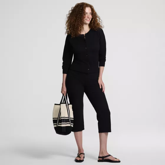 Women's Starfish High Rise Longline Capri Pants - primary