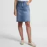Women's Soft Denim Classic 5 Pocket Above the Knee Skirt, Front