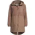 Women's Sherpa Fleece Quilted Mixed Media Parka, Front