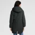 Women's Sherpa Fleece Quilted Mixed Media Parka, Back
